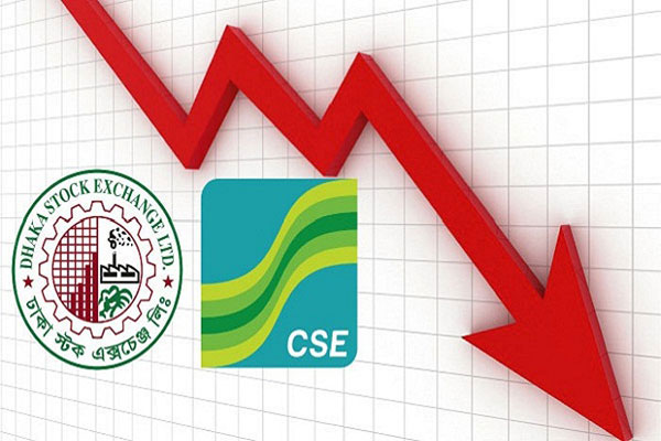 একদিনের ব্যবধানে শেয়ারবাজারে বড় পতন